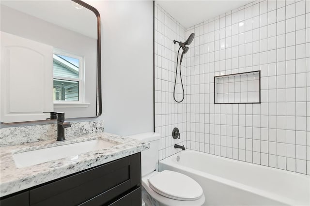 1938 W Homestead Dr, New Orleans, LA 70114 - full bathroom with toilet, vanity, and shower / tub combination