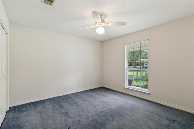 37112 Harper Ln, Pearl River, LA 70452 - carpeted spare room featuring a ceiling fan and baseboards