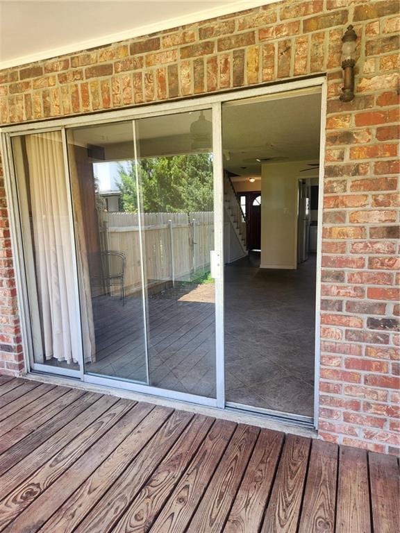 3711 Brandywine Dr Unit 3711, Metairie, LA 70002 - doorway to outside with stairs and brick wall