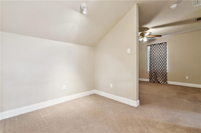 4908 Avron Blvd, Metairie, LA 70006 - bonus room with carpet flooring, a ceiling fan, and vaulted ceiling