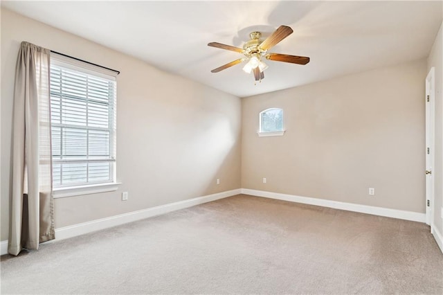 4908 Avron Blvd, Metairie, LA 70006 - unfurnished room featuring a ceiling fan, carpet flooring, and baseboards