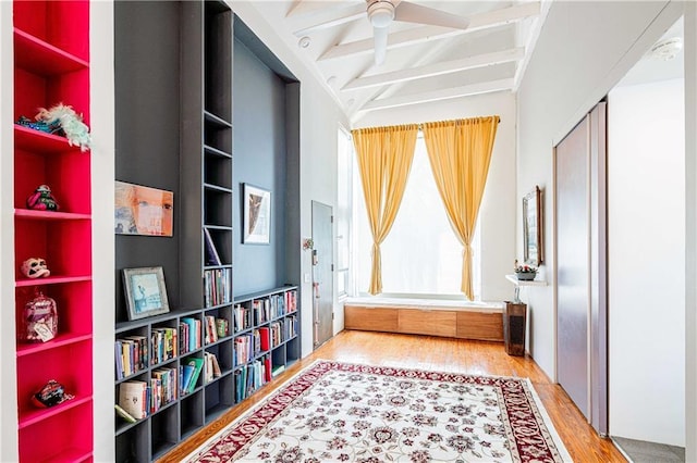 1260 Esplanade Ave Unit 2, New Orleans, LA 70119 - sitting room featuring wood finished floors and a ceiling fan