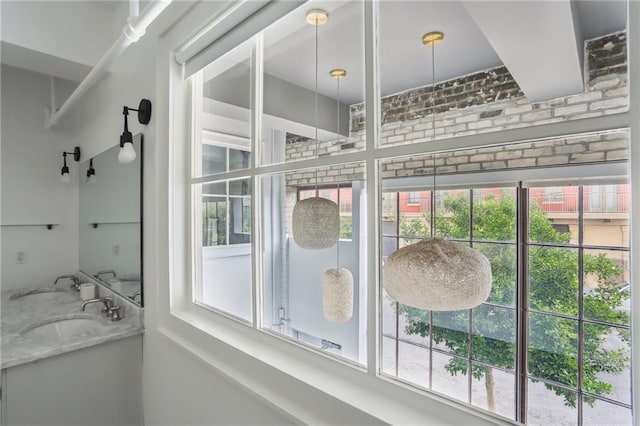 1103 Tchoupitoulas St Unit 102, New Orleans, LA 70130 - detailed view of a sink and brick wall