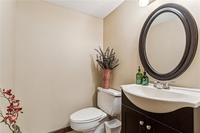 101 Lefleur Dr, Slidell, LA 70460 - half bath featuring vanity and a textured ceiling