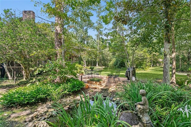 101 Lefleur Dr, Slidell, LA 70460 - view of grassy yard featuring a patio