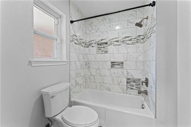 1037 Saint Joseph St, Slidell, LA 70460 - bathroom featuring toilet and shower / bath combination