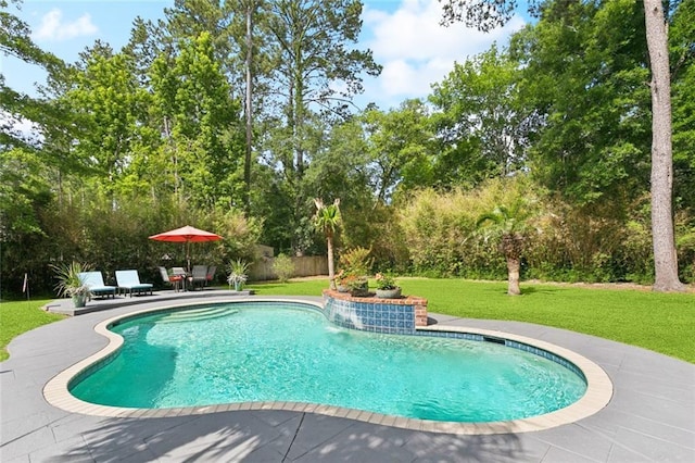 156 Egret St, Covington, LA 70433 - view of pool with a patio area and view of scattered trees