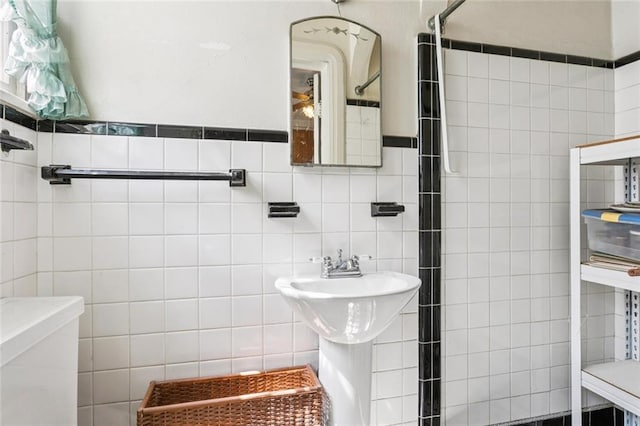 1706 Metairie Rd, Metairie, LA 70005 - full bath with tile walls and tiled shower