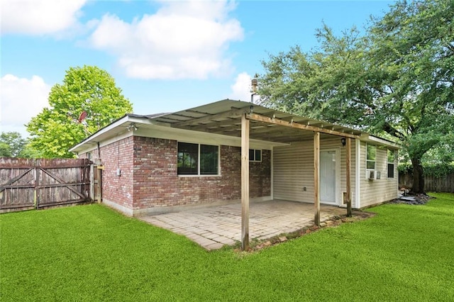 106 Matthews Dr, Slidell, LA 70458 - rear view of property featuring a patio area, brick siding, and cooling unit