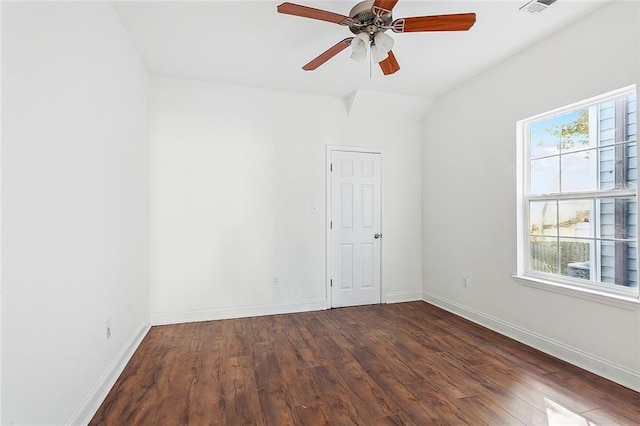 732 S Lopez St, New Orleans, LA 70119 - spare room featuring healthy amount of natural light, wood finished floors, and a ceiling fan