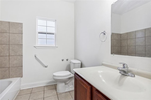 732 S Lopez St, New Orleans, LA 70119 - full bathroom with tile patterned flooring and vanity