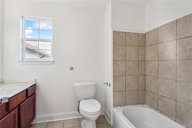 732 S Lopez St, New Orleans, LA 70119 - full bath with tile patterned flooring and vanity