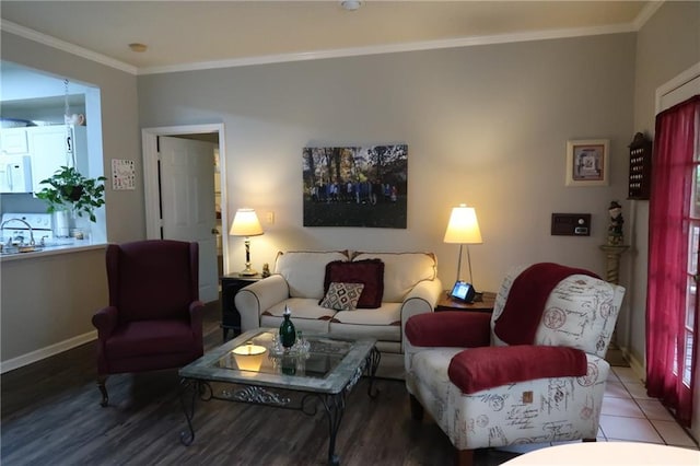 350 Emerald Forest Blvd Unit 17103, Covington, LA 70433 - living area with crown molding and wood finished floors