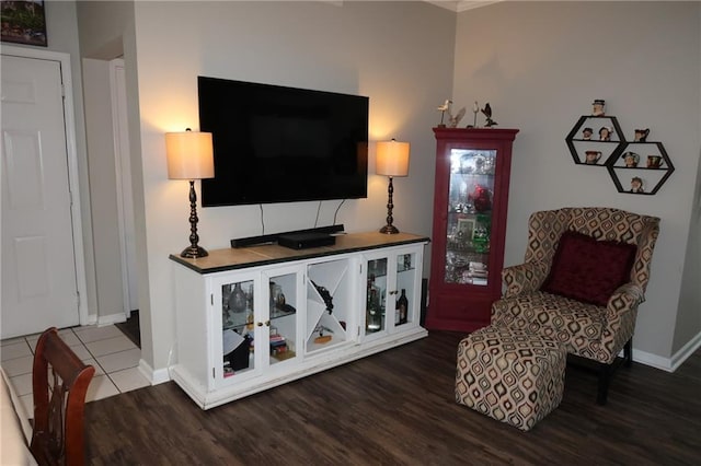 350 Emerald Forest Blvd Unit 17103, Covington, LA 70433 - living area featuring baseboards and dark wood-type flooring