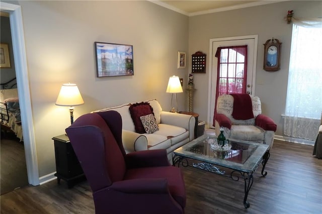 350 Emerald Forest Blvd Unit 17103, Covington, LA 70433 - living area with wood finished floors and crown molding