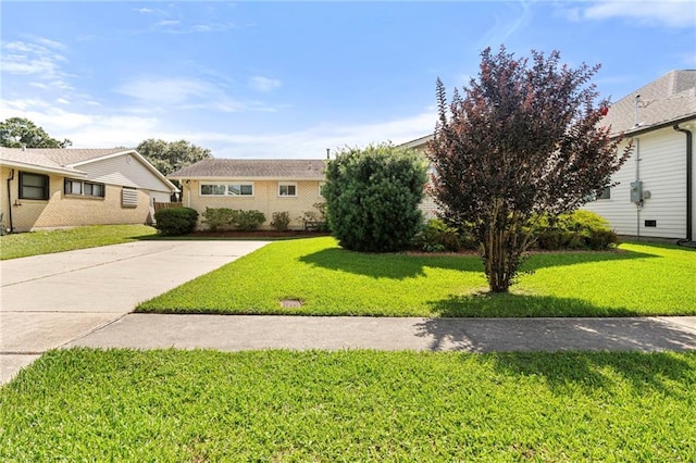 3513 Haring Rd, Metairie, LA 70006 - view of front of property featuring a front lawn and driveway