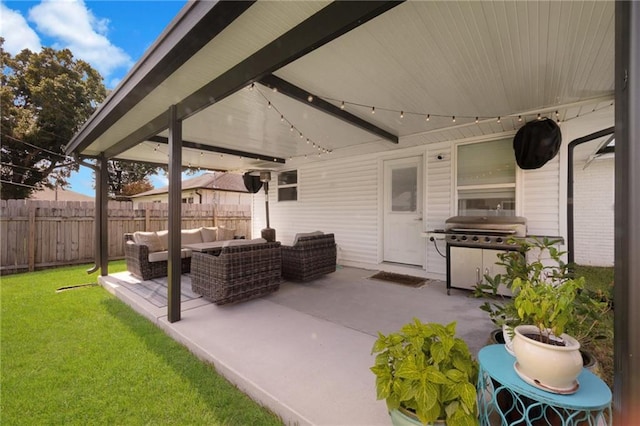 6208 Lafreniere St, Metairie, LA 70003 - view of patio featuring an outdoor hangout area and grilling area