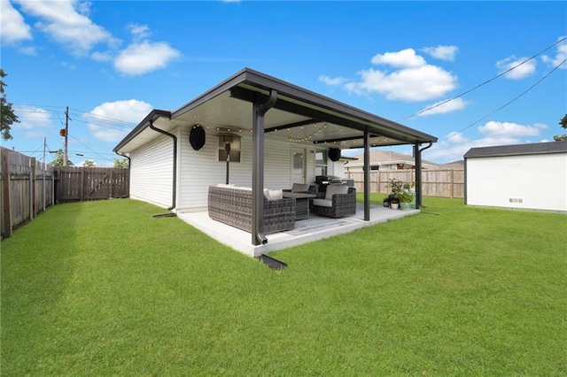 6208 Lafreniere St, Metairie, LA 70003 - back of house featuring an outdoor living space and a patio