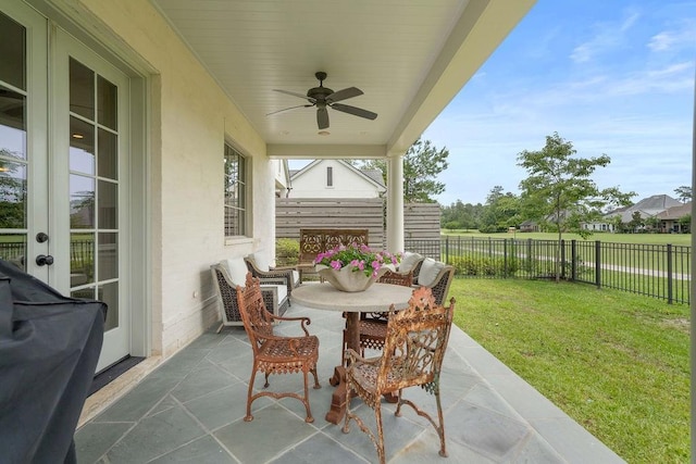 65 Hummingbird Rd, Covington, LA 70433 - view of patio / terrace featuring a ceiling fan