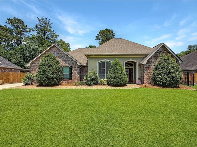 232 Old Mill Loop, Pearl River, LA 70452 - view of front facade with brick siding, roof with shingles, and stucco siding