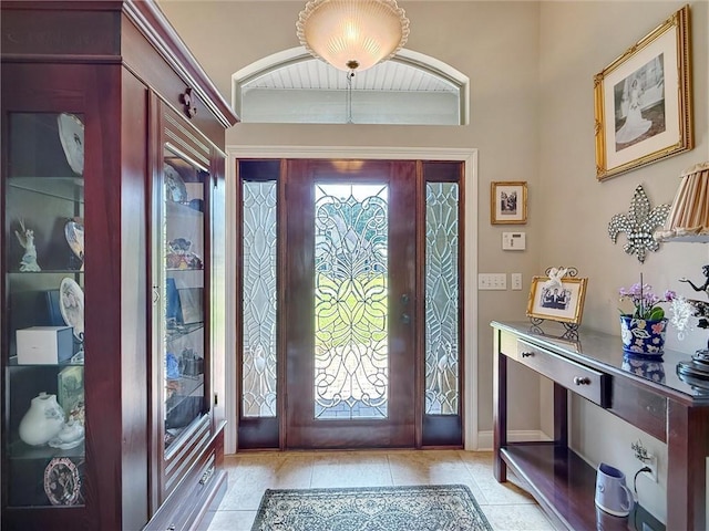 232 Old Mill Loop, Pearl River, LA 70452 - foyer with light tile patterned floors and baseboards