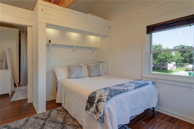 3113 Bayou View Pl, Slidell, LA 70458 - bedroom featuring wood finished floors and wooden walls