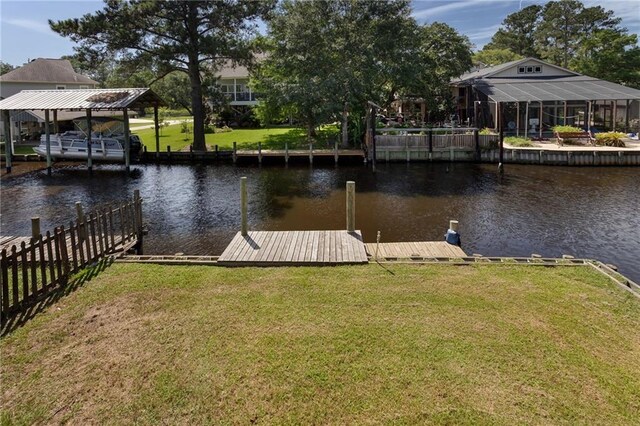 3113 Bayou View Pl, Slidell, LA 70458 - dock area with a water view