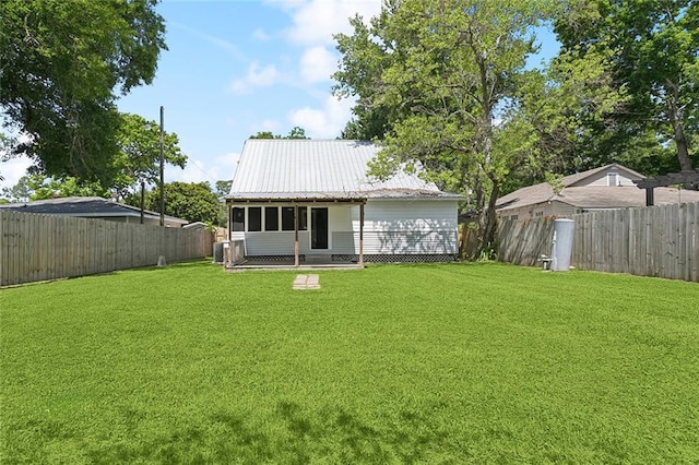 1928 Barbara Dr, Slidell, LA 70458 - rear view of house with metal roof