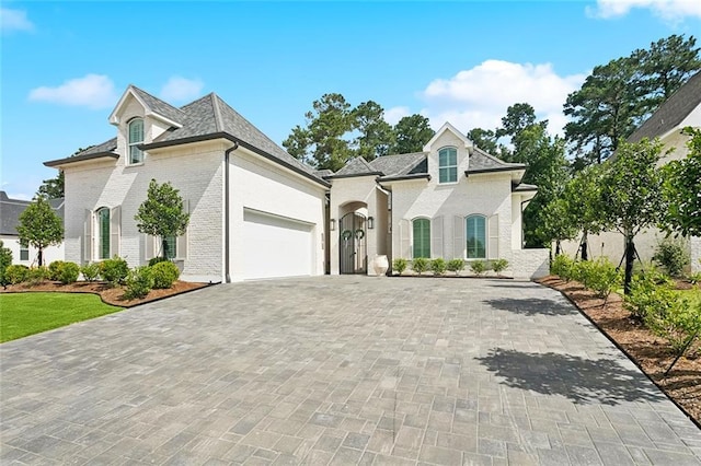 516 N Corniche Du Lac, Covington, LA 70433 - french provincial home with decorative driveway, brick siding, and a garage