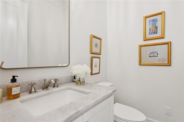 516 N Corniche Du Lac, Covington, LA 70433 - half bathroom with vanity and toilet