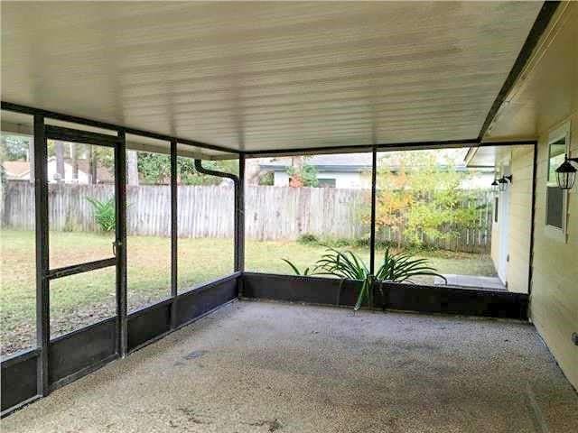 141 Audubon Dr, Mandeville, LA 70471 - view of unfurnished sunroom
