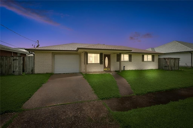 2716 Volpe Dr, Chalmette, LA 70043 - ranch-style house featuring a garage, driveway, and brick siding
