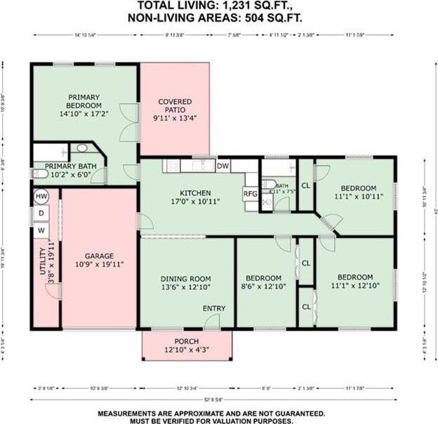 2716 Volpe Dr, Chalmette, LA 70043 - property floor plan