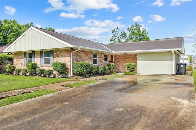 3410 Plymouth Pl, New Orleans, LA 70131 - single story home with brick siding, driveway, and a front yard