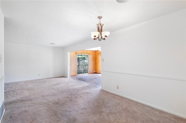 3410 Plymouth Pl, New Orleans, LA 70131 - empty room with a chandelier and carpet