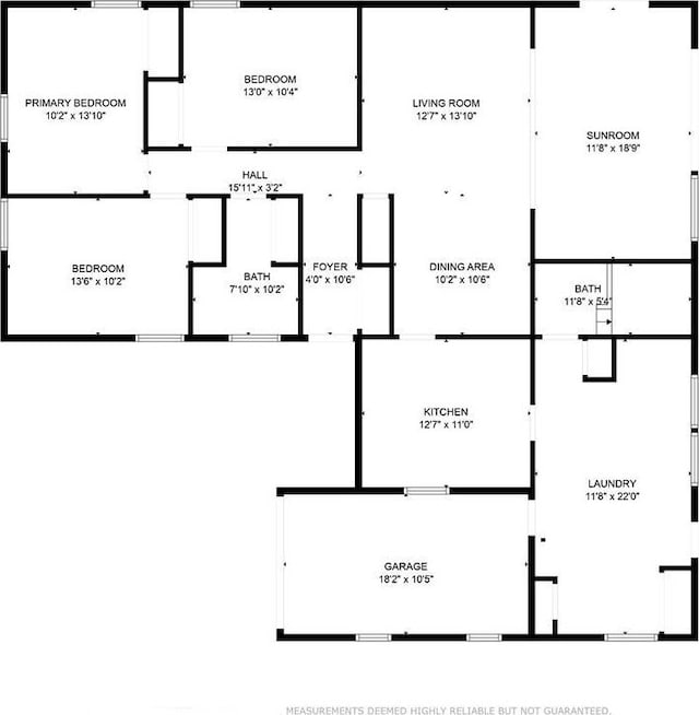 3410 Plymouth Pl, New Orleans, LA 70131 - floor plan / room layout