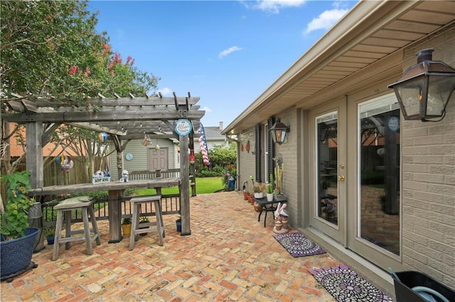 3913 Bellview St, Metairie, LA 70002 - view of patio / terrace with a pergola