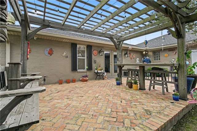 3913 Bellview St, Metairie, LA 70002 - view of patio / terrace featuring a pergola
