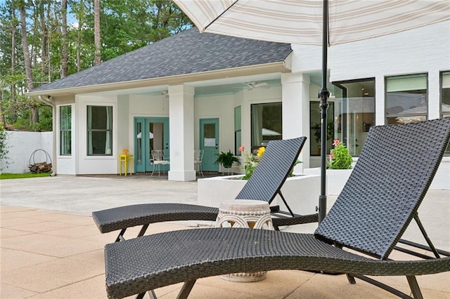 4 N Azalea Dr, Covington, LA 70433 - view of patio / terrace featuring ceiling fan