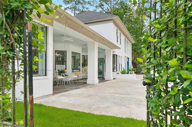 4 N Azalea Dr, Covington, LA 70433 - view of patio with ceiling fan