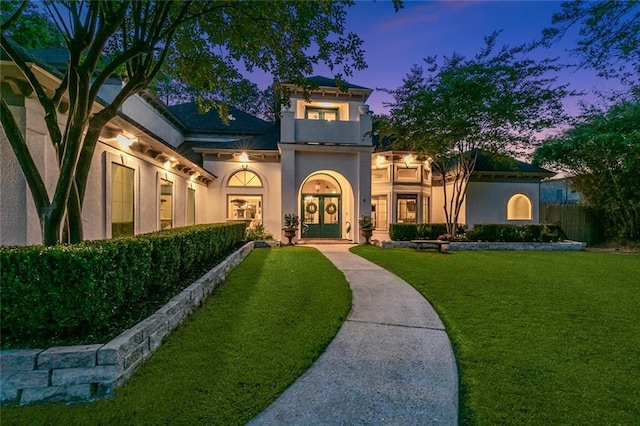 4 N Azalea Dr, Covington, LA 70433 - mediterranean / spanish home with stucco siding and french doors