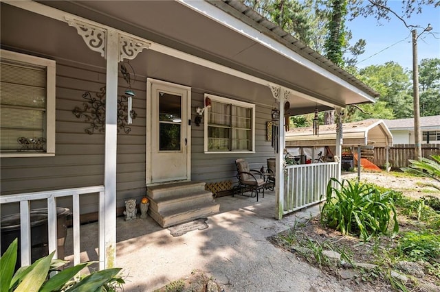 72272 Gurtner Dr, Abita Springs, LA 70420 - property entrance featuring covered porch