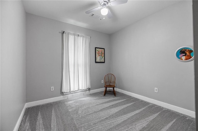 18332 Honeysuckle Dr, Ponchatoula, LA 70454 - carpeted spare room featuring a ceiling fan and baseboards