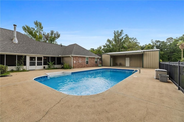 18332 Honeysuckle Dr, Ponchatoula, LA 70454 - view of swimming pool with a patio area