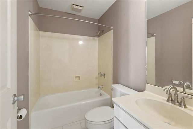 330 Morgan St Unit 201, New Orleans, LA 70114 - bathroom featuring  shower combination, vanity, and tile patterned floors