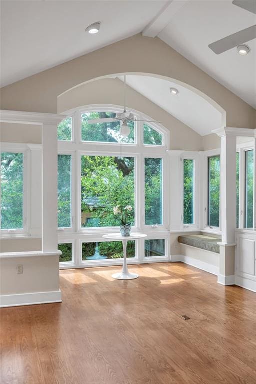 324 Fairway Dr, New Orleans, LA 70124 - unfurnished sunroom featuring plenty of natural light and arched walkways