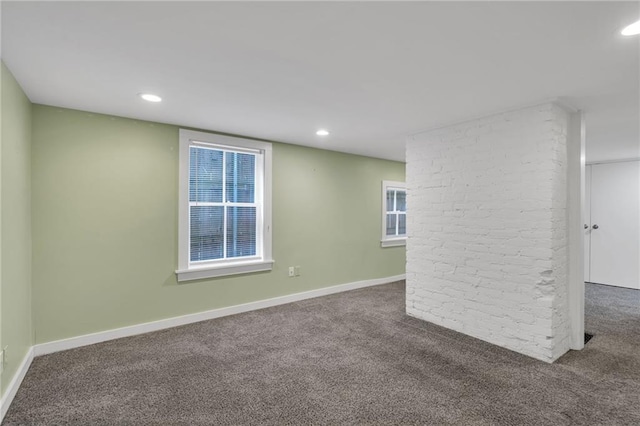324 Fairway Dr, New Orleans, LA 70124 - carpeted empty room featuring recessed lighting and baseboards