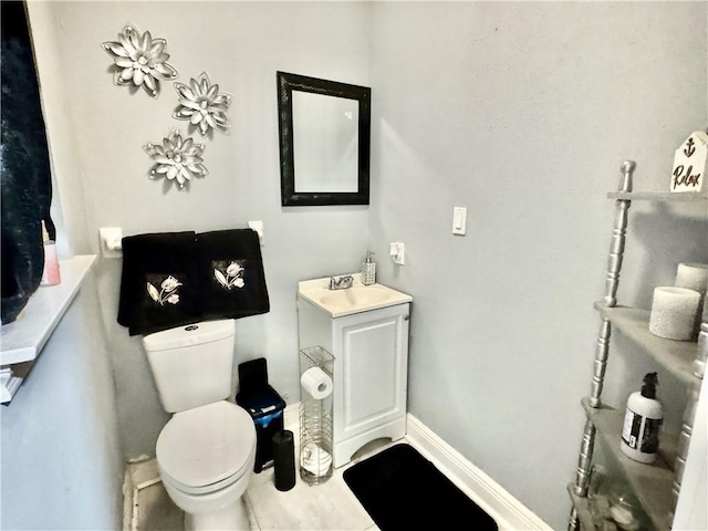120 Whisperwood Blvd, Slidell, LA 70458 - half bath with toilet, baseboards, and vanity