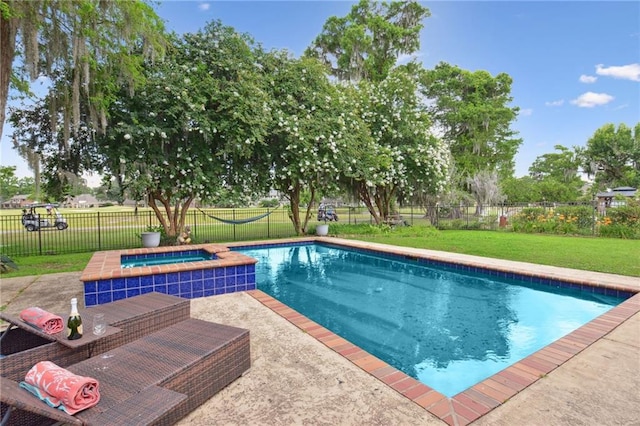 2351 Ormond Blvd, Destrehan, LA 70047 - view of swimming pool featuring a patio and a pool with connected hot tub