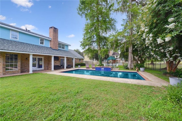 2351 Ormond Blvd, Destrehan, LA 70047 - view of pool featuring a patio and french doors